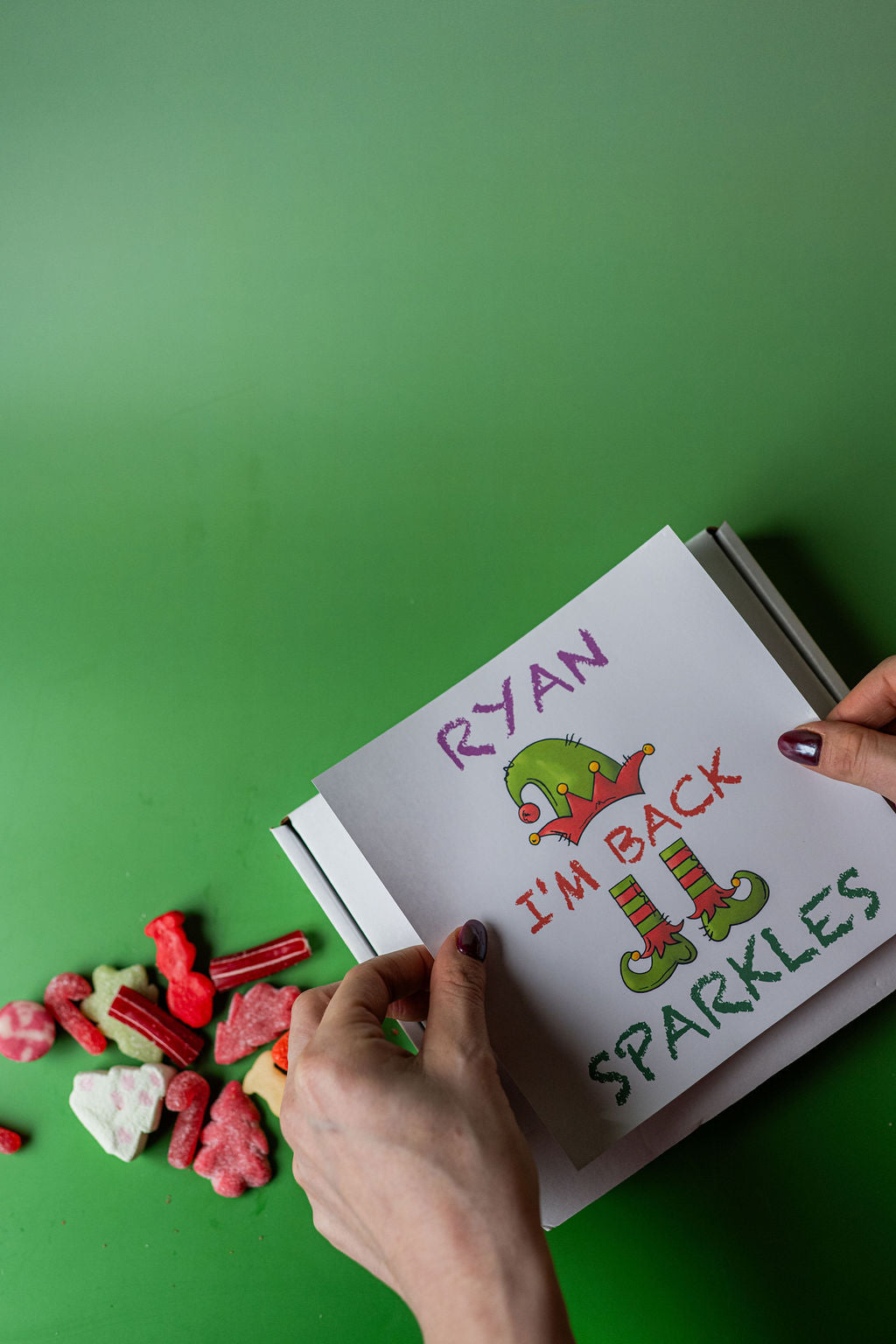 I'm Back Elf on The Shelf Letterbox Pick N Mix Box