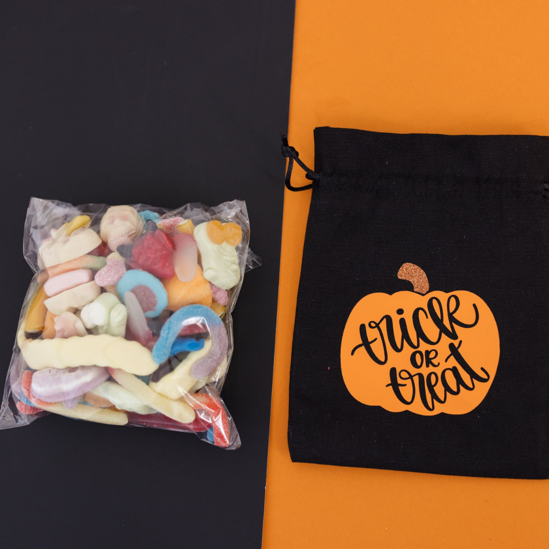 Halloween Trick or Treat Cotton Sweetie Bag | Issie's Sweeties