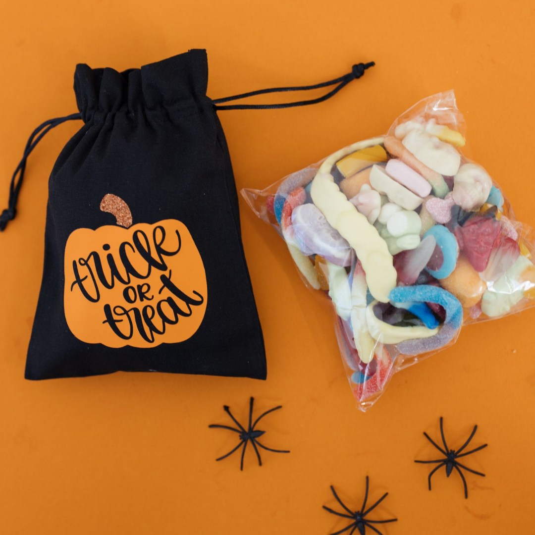 Halloween Trick or Treat Cotton Sweetie Bag | Issie's Sweeties