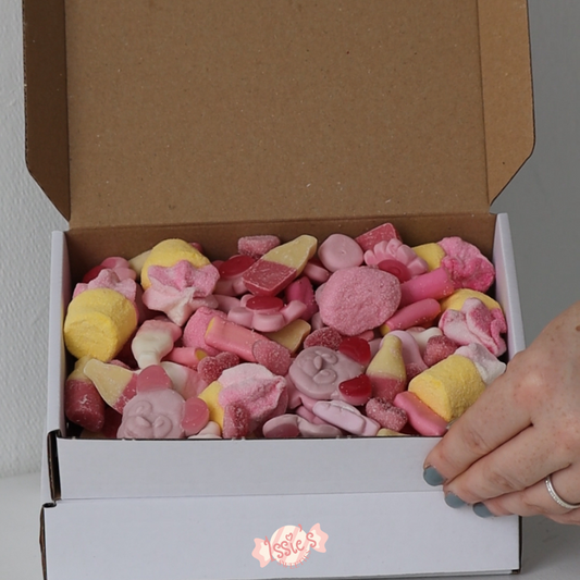 On Wednesdays, We Eat Pink Letterbox Sweetie Box