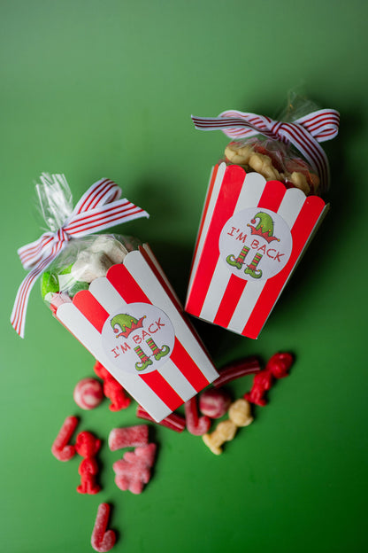 I'm Back Elf On the Shelf Popcorn Sweetie Box