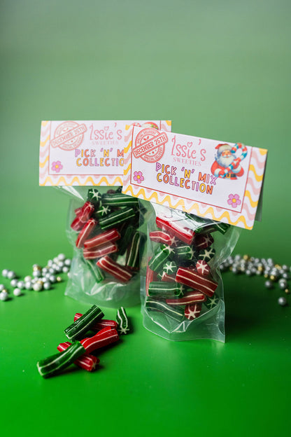 Christmas Green & Red Candy Poles