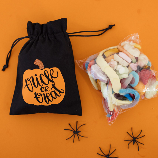 Halloween Trick or Treat Cotton Sweetie Bag | Issie's Sweeties