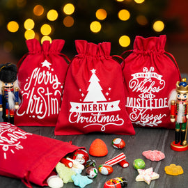 Merry Christmas Cotton Sweetie Bag